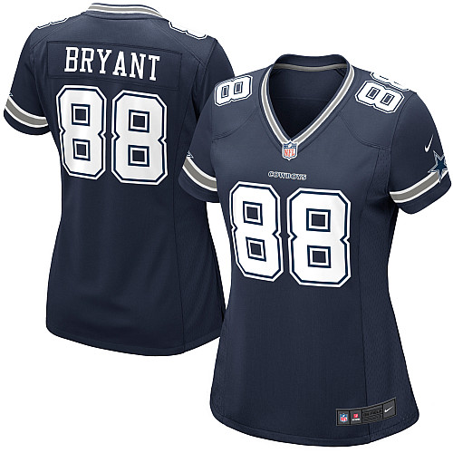 Women's Game Dez Bryant Nike Jersey Navy Blue Home - #88 NFL Dallas Cowboys